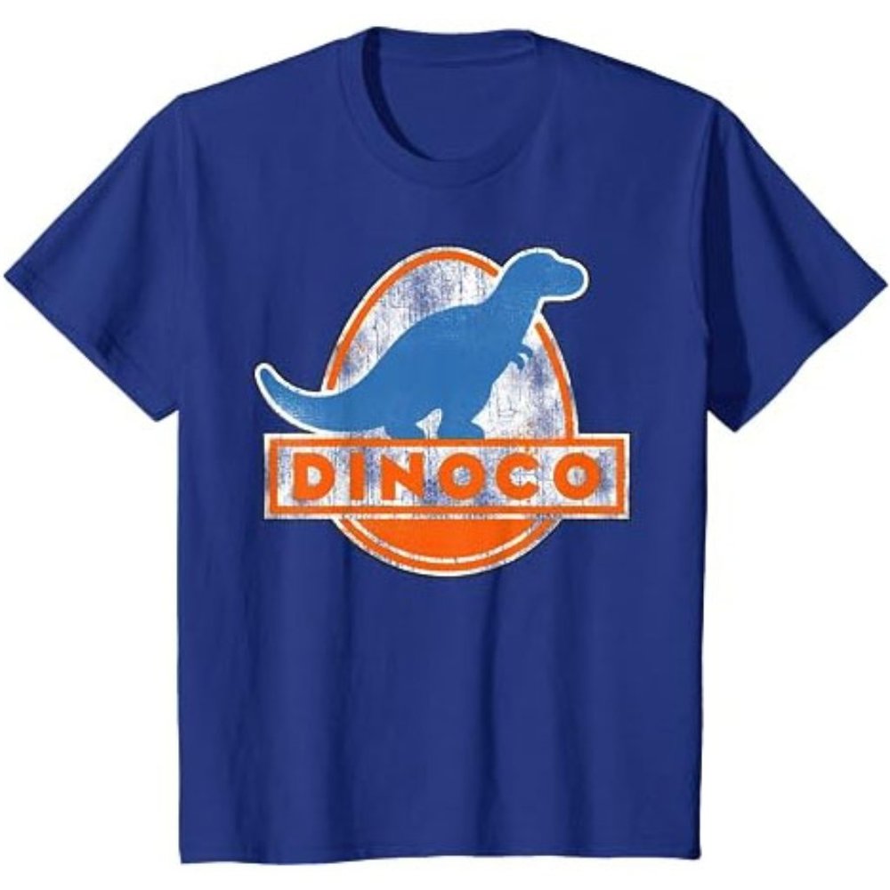 NEW! Disney Pixar Cars DINOCO Dinosaur Logo T-Shirt Youth Medium Piston Cup